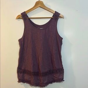 Sonoma Women's Purple Sleeveless Tank Top